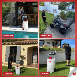 PRO SPRAYER EVO PHOENIX 1 BAT + 5,10 ODER 20L ULTRA D'MOUSS + EVO 5.4 m Teleskopstab