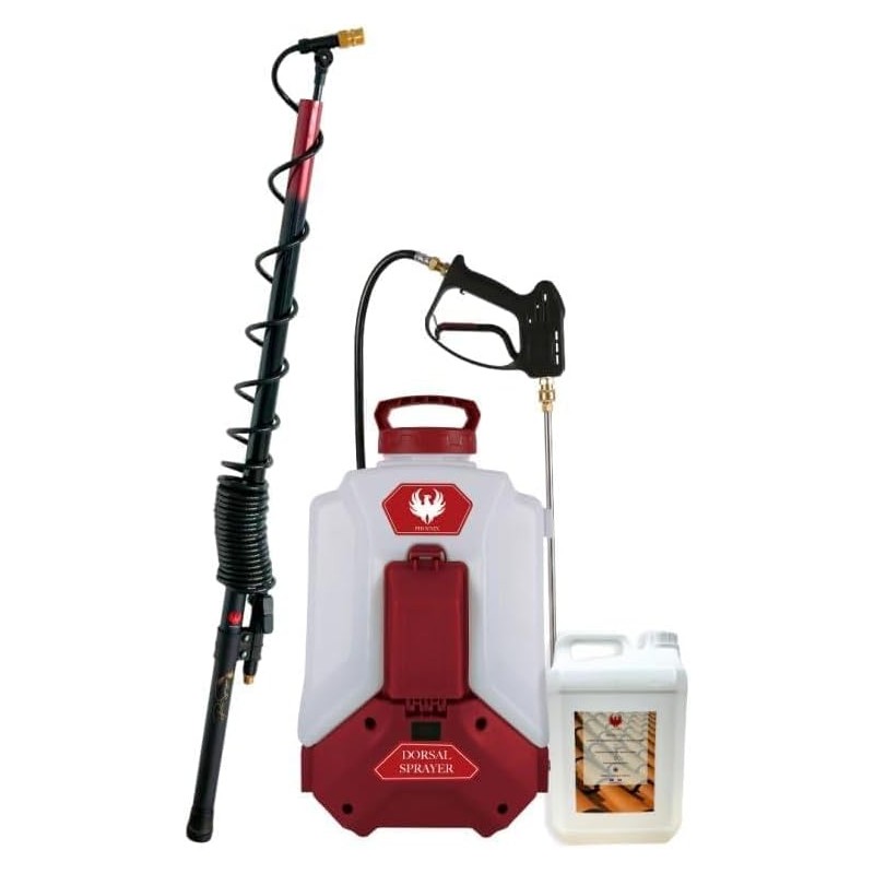 Pack DORSAL SPRAYER EVO PHOENIX 5,10 OU 20L HYDRO LEO avec la perche télescopique EVO de 5.4 m