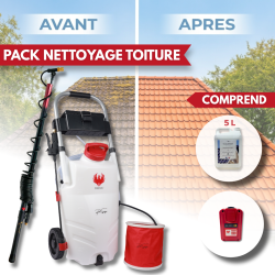 PRO SPRAYER EVO PHOENIX 1 BAT + 5,10 OU 20L ULTRA D'MOUSS + perche télescopique EVO 5.4 m