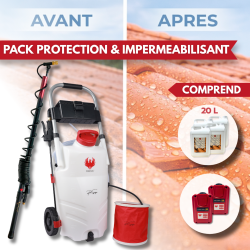 PRO SPRAYER EVO PHOENIX 2 BAT + 5,10 OU 20L ULTRA D'MOUSS + perche télescopique EVO 5.4 m
