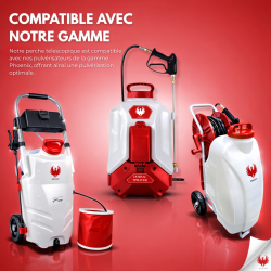 Perche Telescopique pour pulverisateur électrique Pro Sprayer