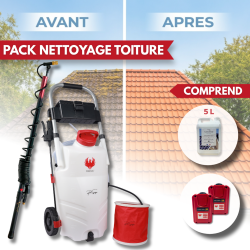 PRO SPRAYER EVO PHOENIX 2 BAT + 5,10 OU 20L ULTRA D'MOUSS + perche télescopique EVO 5.4 m
