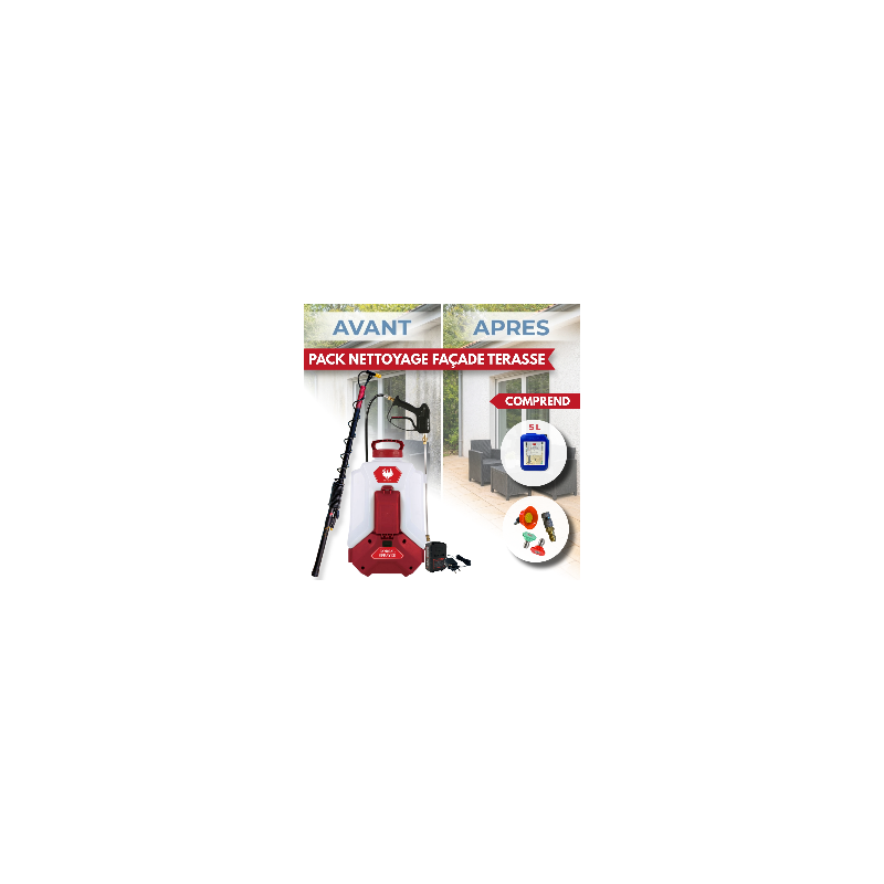 Pack DORSAL SPRAYER EVO PHOENIX 5,10 OU 20L NET'PRO avec la perche télescopique EVO de 5.4 m