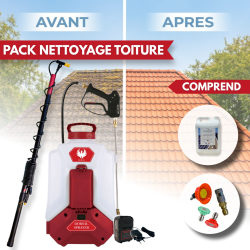 Pack DORSAL SPRAYER EVO PHOENIX 5,10 OU 20L ULTRA D'MOUSS avec la perche télescopique EVO de 5.4 m