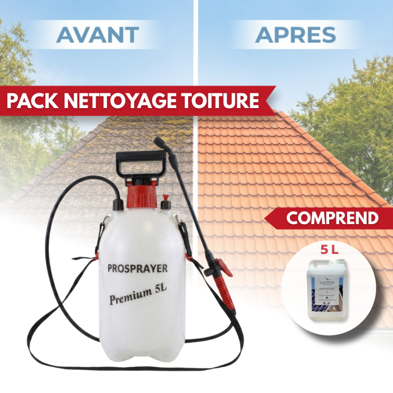 Pulvérisateur à pression 5 L + Produit ULTRA'DMOUSS 5 L