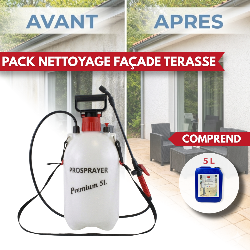 Pulvérisateur à pression 5 L + NET'PRO 5 L