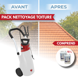 Elektrisches Spruehgeraet ROLLER SPRAYER + Anti-Moos-Produkt 10 L