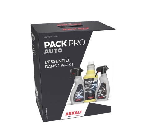 Pack nettoyant pour voiture PRO AUTO 3 PRODUITS