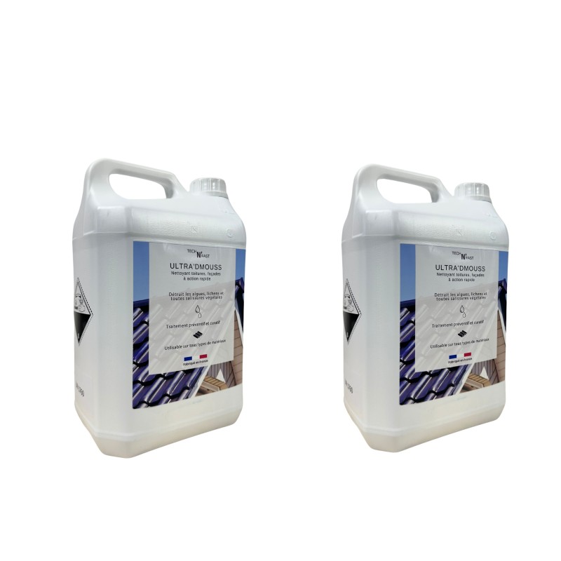 Moss remover for roofs, façades and terraces FASTI'DMOUSS
